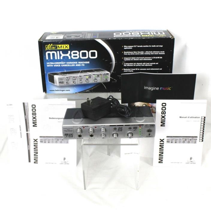 Mini Mix Mix800 Ultra Compact Karaoke Machine w/ Voice Canceler & FX EUC In Box