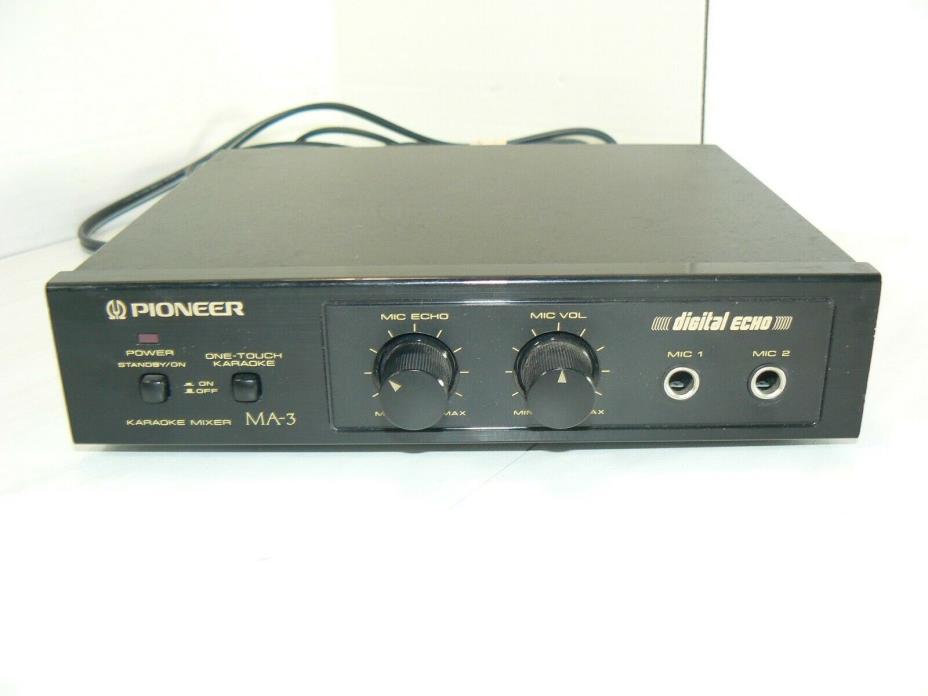 Pioneer Digital Echo Karaoke Mixer MA-3 Tested Working