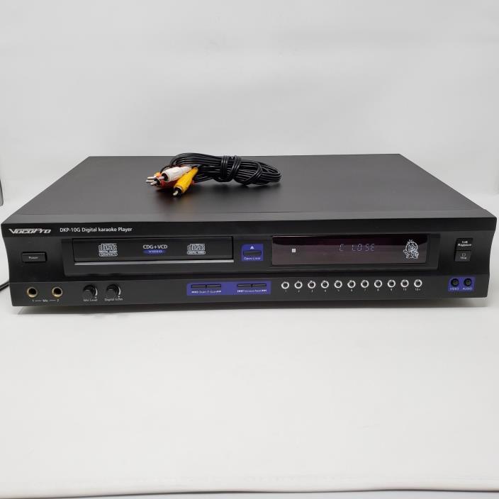 VOCOPRO DKP-10G DIGITAL KARAOKE PLAYER CDG VCD AND AV CABLES