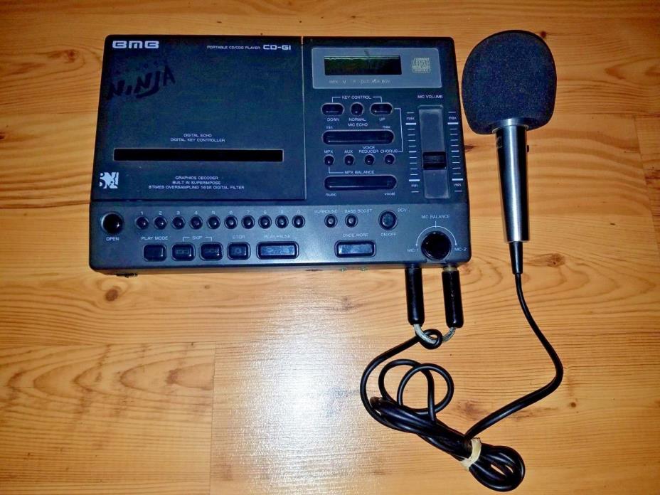 BMB CD-GI Portable Karaoke Ninja Processor CD/CDG Player & Microphone