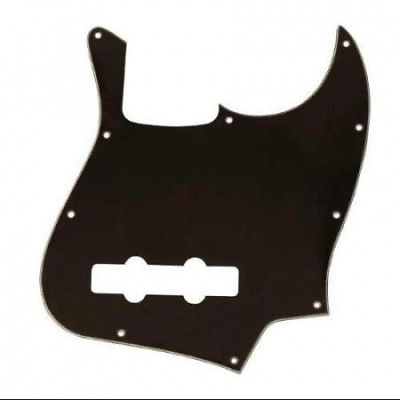 AXL PG-378-B 2-Pickup Bass Pickguard, Black Multi-Coloured. Free Shipping