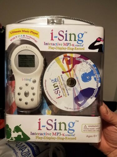i-Sing Interactive MP3 Karaoke Display Sing Record Ultimate Music Player White