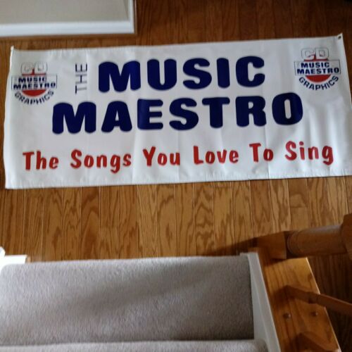 Vinyl Music Maestro Karaoke Banner