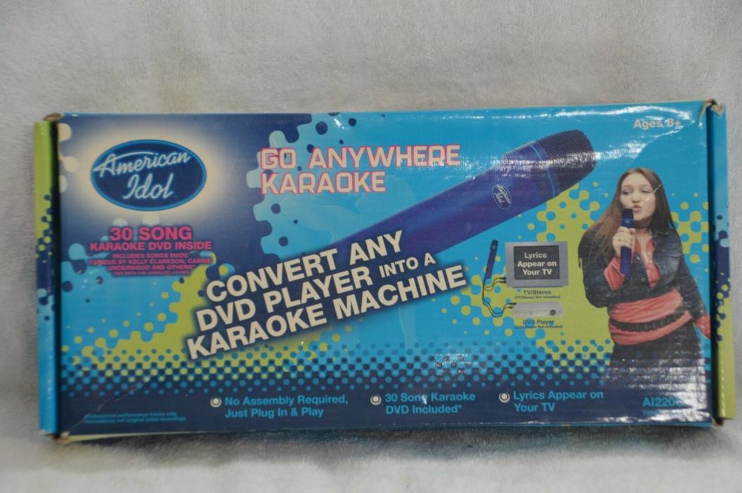 American Idol Go Anywhere Karaoke  A1220 ~ Convert DVD Player to Karaoke Machine