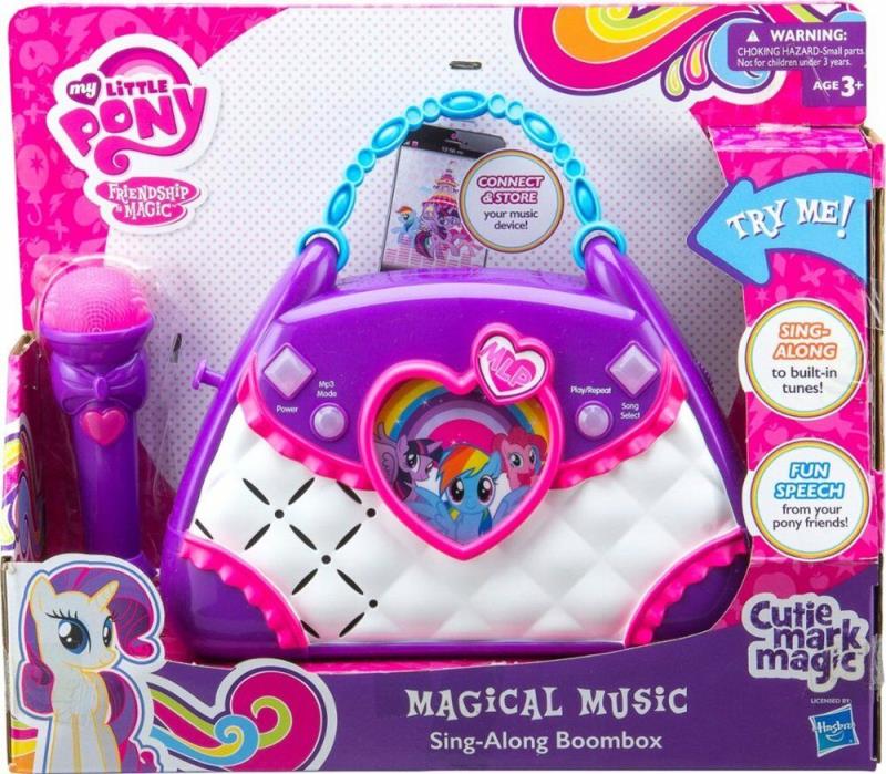 KIDdesigns My Little Pony Magical Music Sing-Along Boombox Karaoke System