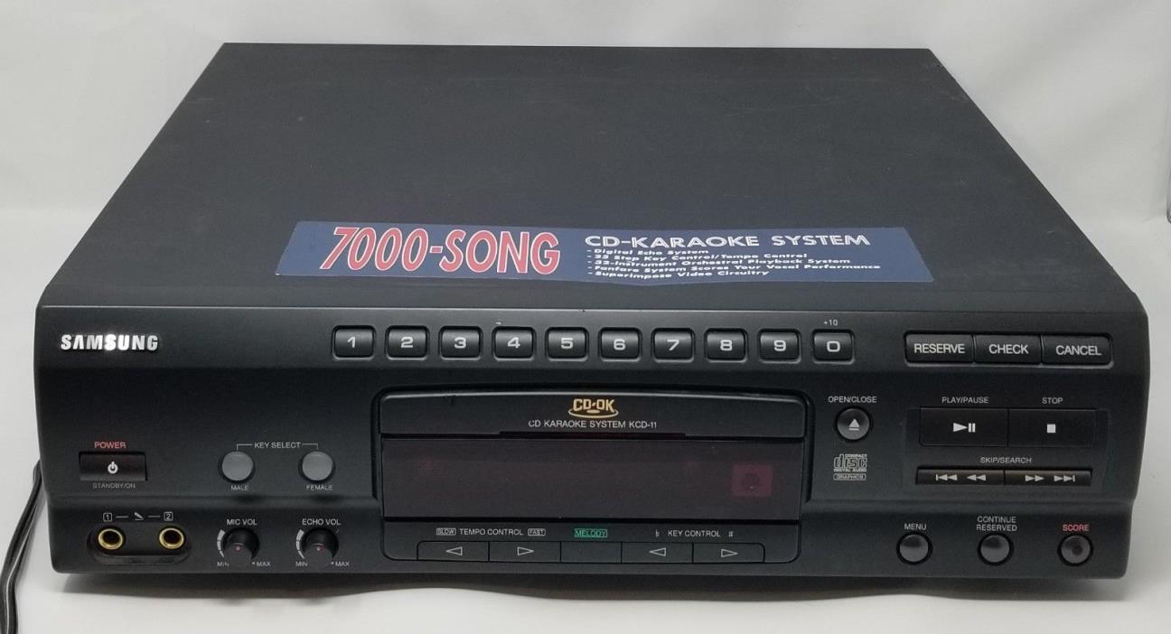 Samsung KCD-11 Karaoke CD System Vintage Player - Ships FREE
