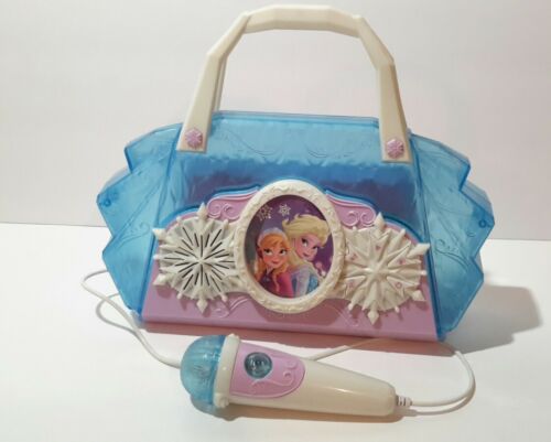 Disney Frozen Elsa Anna Cool Tunes Microphone Sing Along LightUp Boombox Kareoke