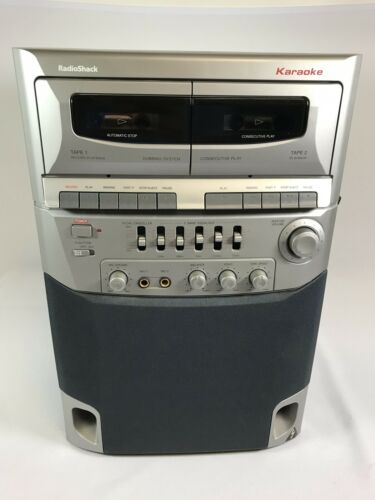 Radio Shack Karaoke Duel Cassette Recorder W/ Built-in Speaker 32-1170