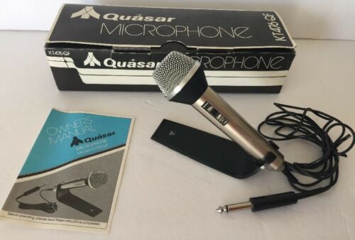 Vintage Quasar MICROPHONE MODEL KT476 QF NEW Japan