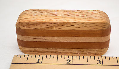 USA-Made Single Barrel Kazoo Handcrafted from Oak/Cherry/Maple Wood Strips