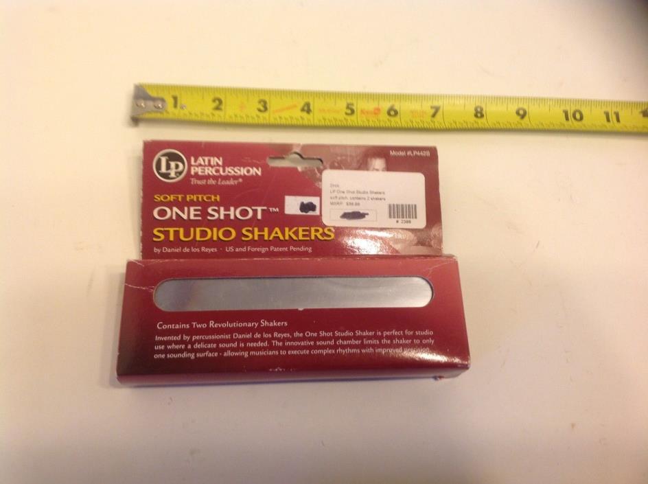 Latin Percussion One Shot Studio Shaker LP442S Soft Pitch 2 pack