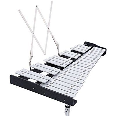 Percussion Glockenspiel Bell Kit 30 Notes W/Practice Pad +Mallets+sticks+stand