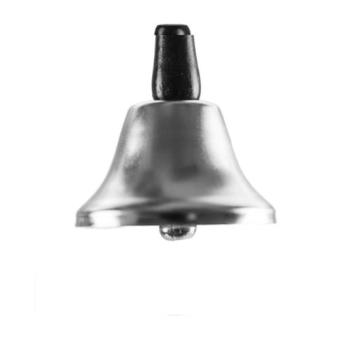 Silver Steel Tea Hand Bell for Wedding Events Decoration, Food Line, Alarm,...