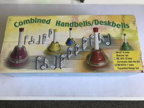 Combined Handbells Deskbells 7 Note Expanded Range Set