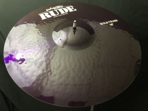 Paiste Rude Wild Crash 18” Prototype Purple  With White Logos