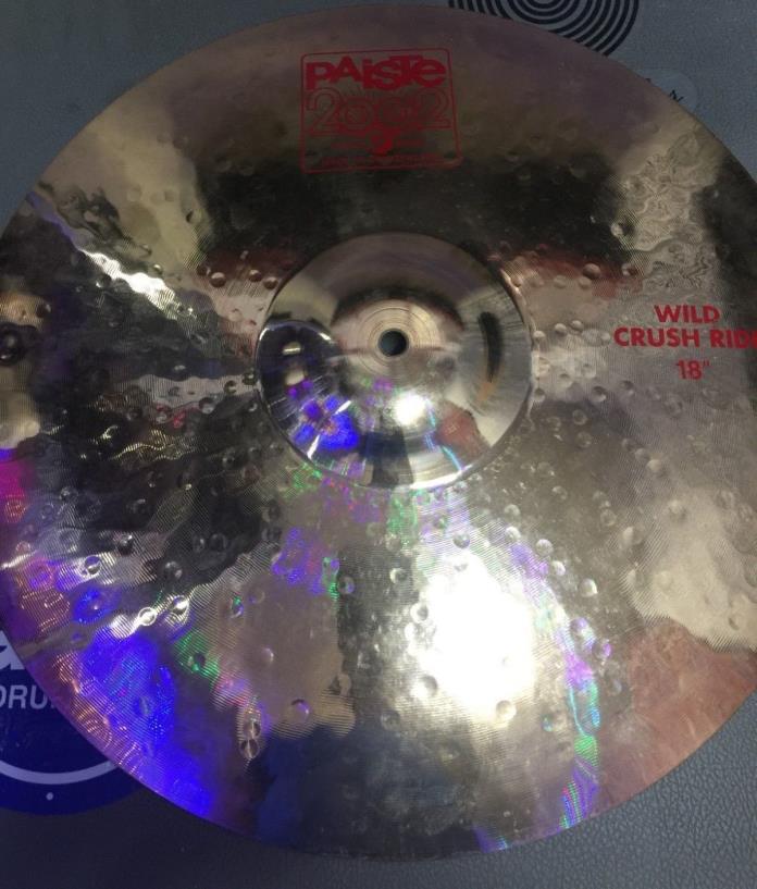 paiste 2002 wild crush ride 18 inch crash ride