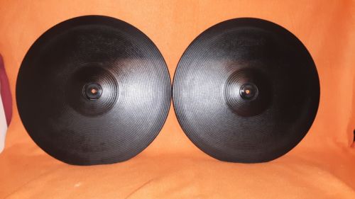 2- Roland CY-14C Electronic Two  Crash Cymbals Drum Trigger Excellent Condition