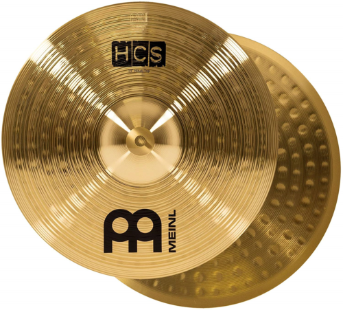 Meinl 13” Hihat Hi Hat Cymbal Pair – HCS Traditional Finish Brass for Drum Set,