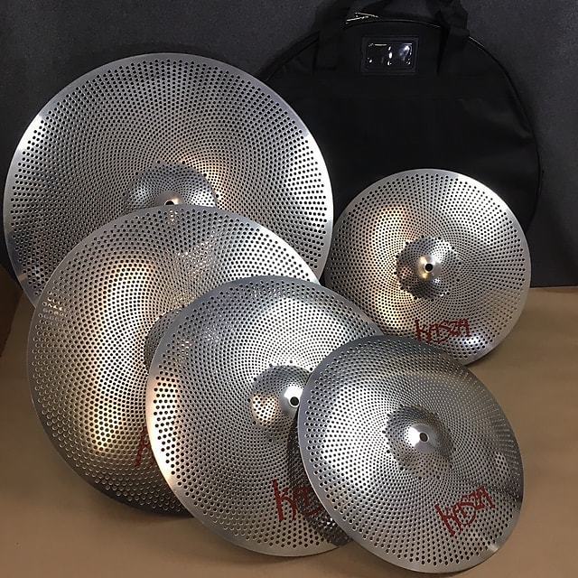 Kasza Quiet On The Set Practice Cymbal Pack 20 18 16 14 HH Low Volume w/ Gig Bag