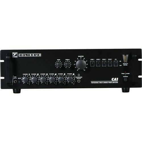 Yorkville CA1 Amplifier 70 Volt 6 Channel Public Address Amp Rack Mountable