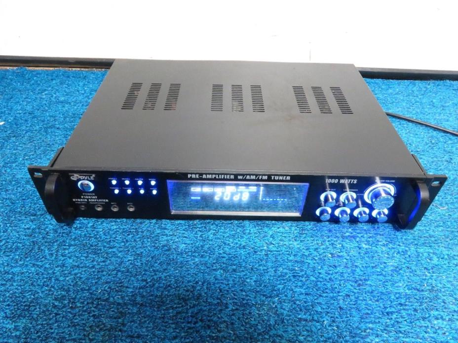 Pyle Am/Fm Tuner Hybrid Pre Amplifier P1001AT 1000 Watt MP3 AUX MIC P&R