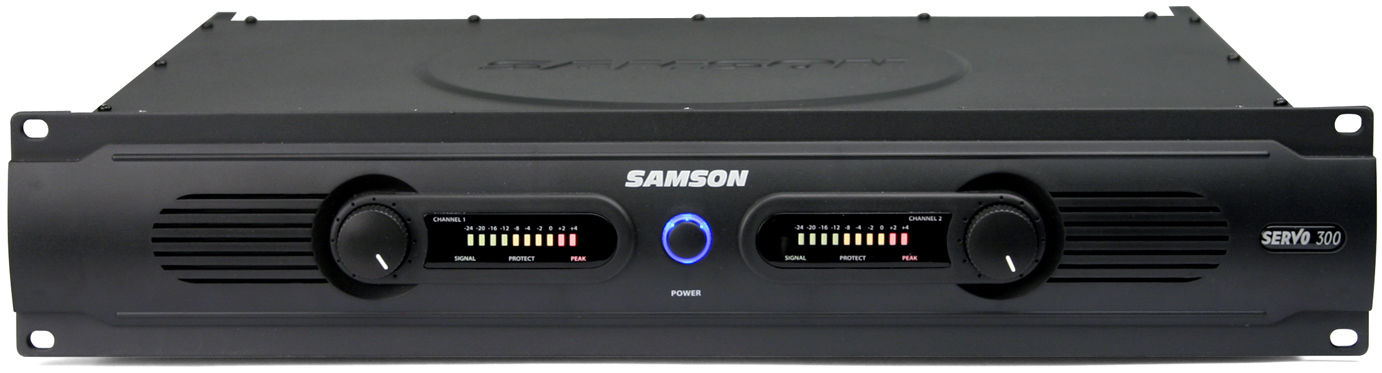 NEW Samson Servo 300 Power Amplifier 150w x2, 300w Bridged PA Amp Stage Studio