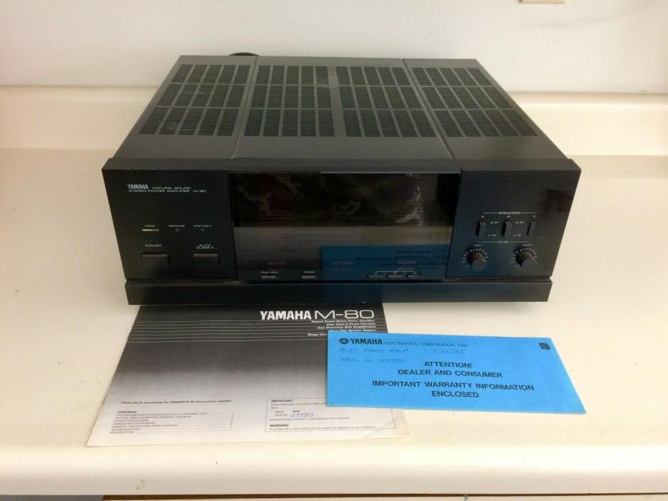 Yamaha M-80 Natural Sound Stereo Power Amplifier - VINTAGE