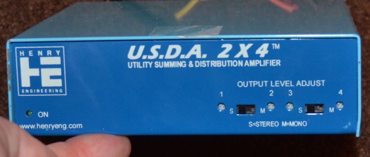 Henry Engineering USDA U.S.D.A. utility summing & distribution amplifier amp 2x4