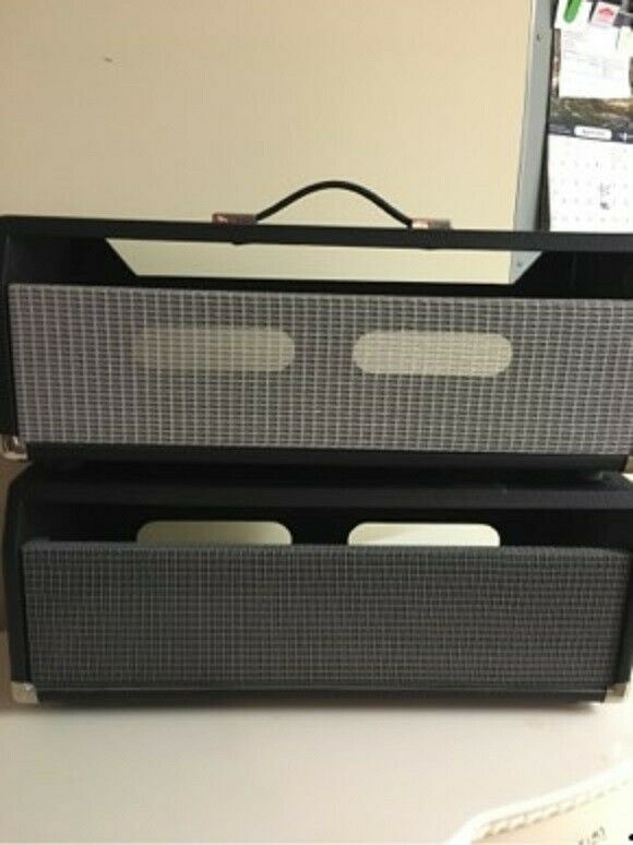 2 Fender twin amp head cabinets.