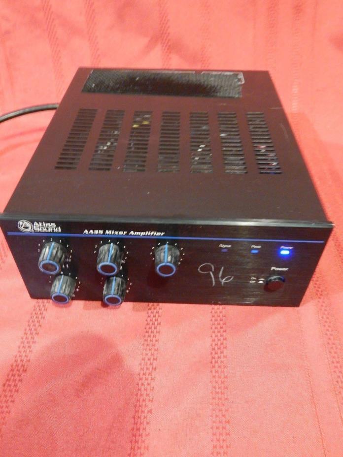Atlas Sound AA35 Three Input Mixer Amplifier 3 Channel 35 Watt