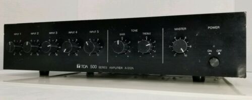 TOA 500 Series Model A-512A 120W Power Audio Amplifier Live PA Broadcasting Amp
