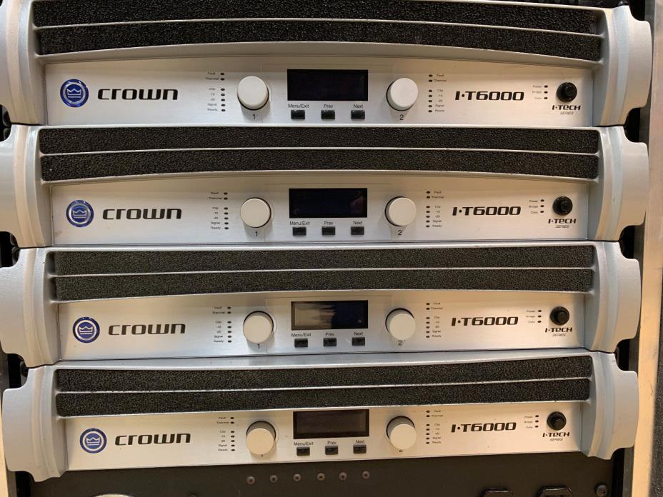 Crown Audio I-Tech 6000 Power Amplifier (ONE)