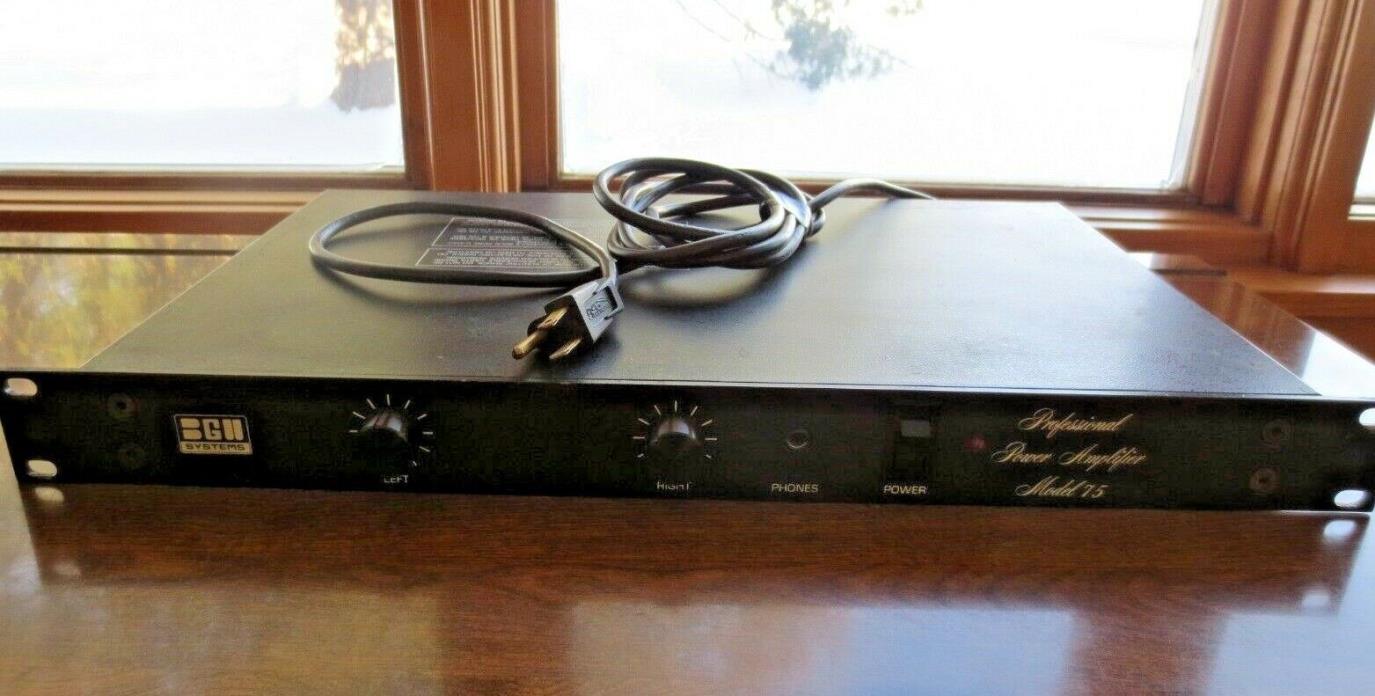BGW SYSTEMS MODEL 75 PROFESSIONAL POWER AMPLIFIER