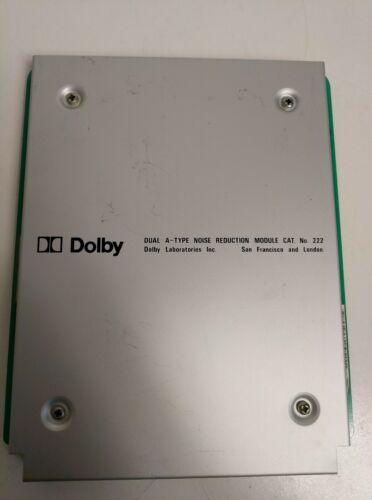Dolby System A Type Noise Reduction Module CAT No.222  cp55 1984 Dolby Labs