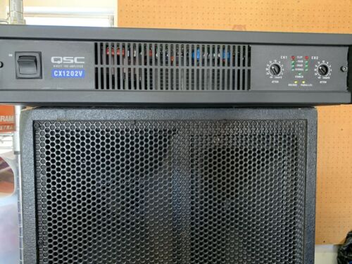 1 QSC CX1202V CX Professional Audio 70V Power Amplifier 1200@4 Ohms