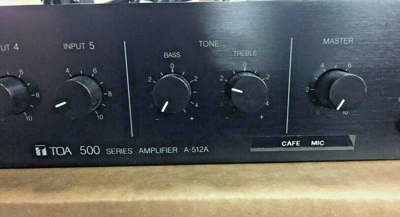 TOA A-512A 500-SERIES 120W POWER AMPLIFIER/AMP