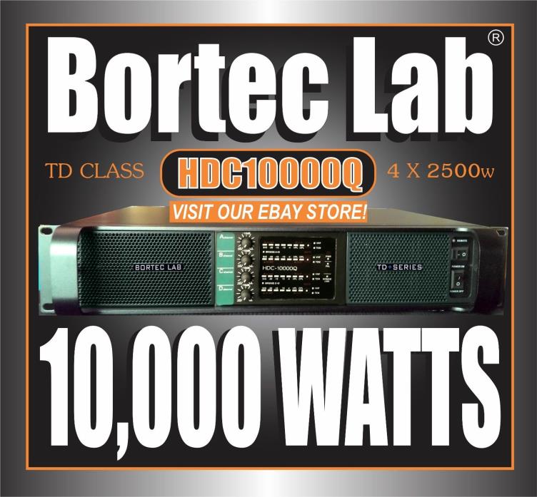 BORTEC LAB HDC10000Q 220v TD HI-DENSITY POWER AMPLIFIER - DSP MIXER SUBWOOFER