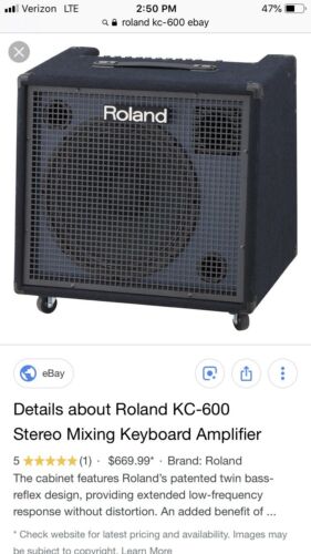 Roland KC-600 200W 4-Channel Stereo Mixing Keyboard Amplifier - SKU#1092898