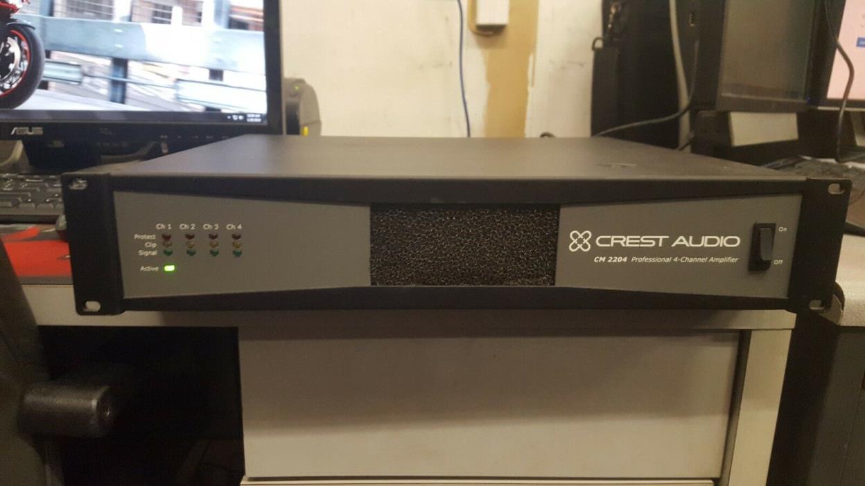 CREST AUDIO CM2204 Professional 4-Channel Amplifier 9690BA