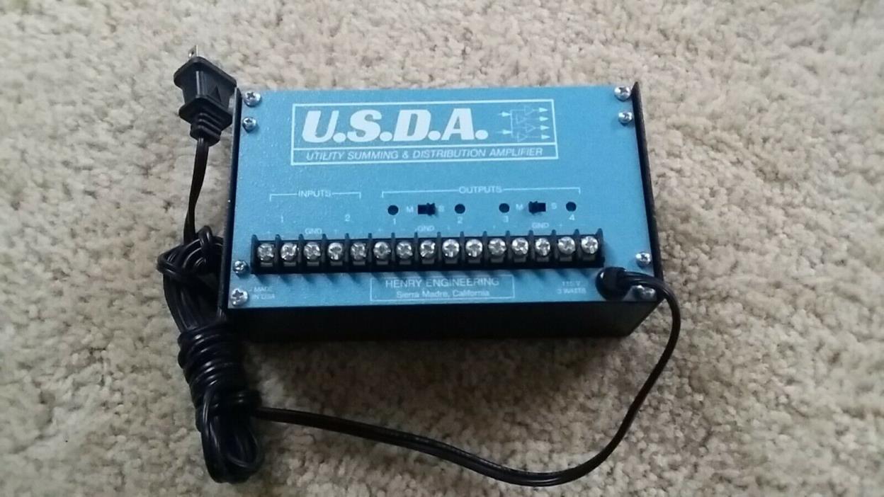 Henry Engineering U.S.D.A. USDA Distribution Amplifier Excellent Cond FREE SHIP!