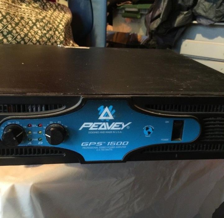 Peavey GPS 1500 Pro Power Amplifier 2 X 750 watts rack mount