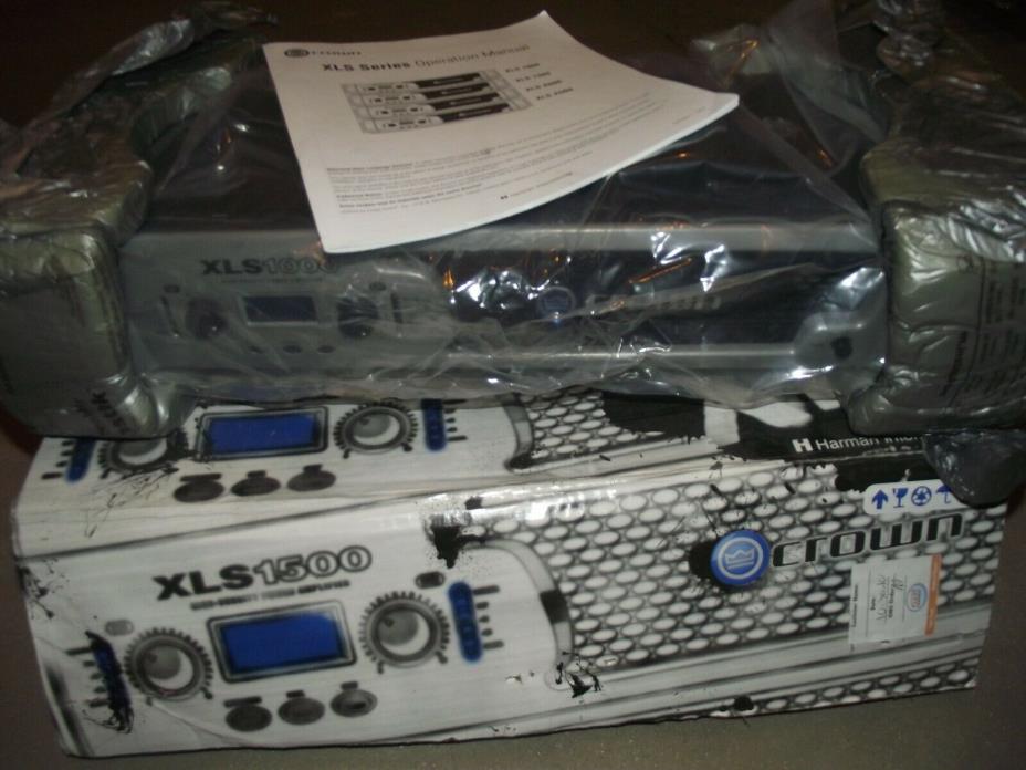 Crown XLS 1000 2 Channel Bridgeable Professional Power Amplifier 350W x2@ 4 Ohms