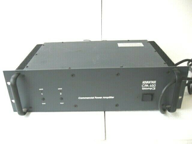 BIAMP Advantage CPA 650 Commercial Dual Channel Power Amplifier 650W Amp