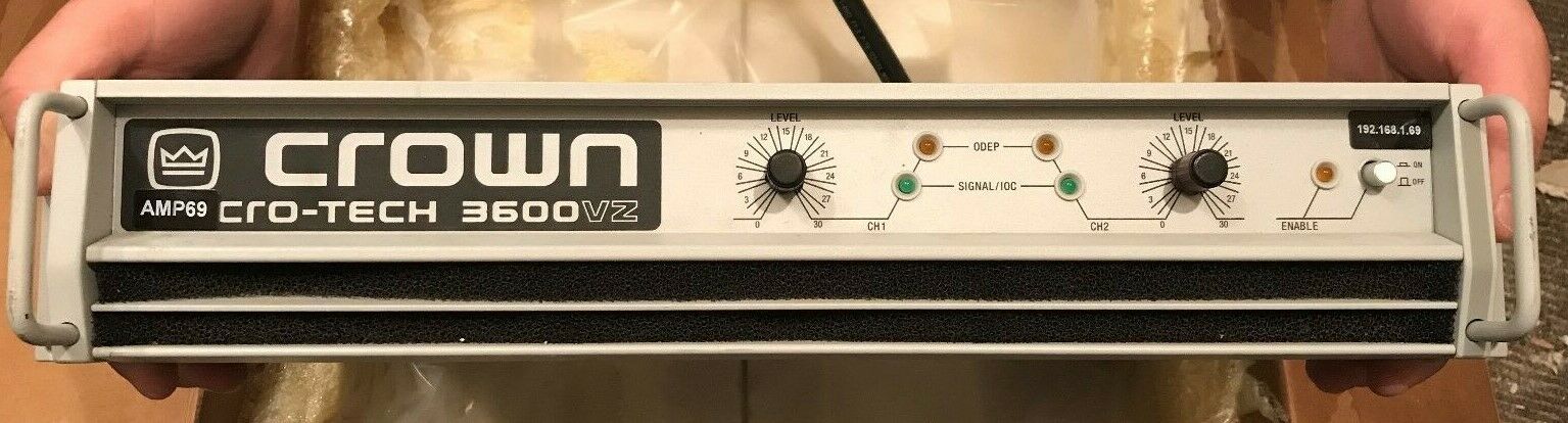 CROWN MACRO-TECH MA3600VZ POWER AMPLIFIER (ONE)