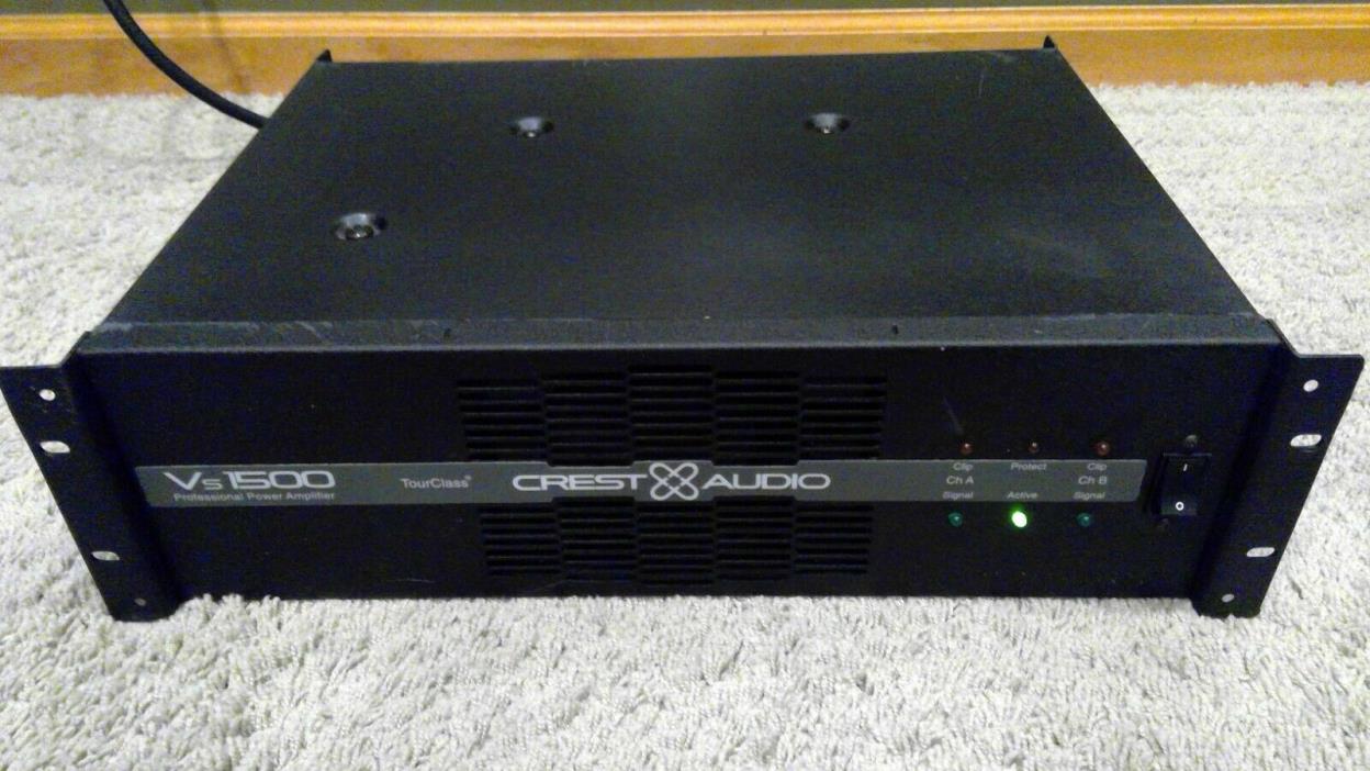 Crest Audio VS1500 Professional Rack Mount Power Amplifier