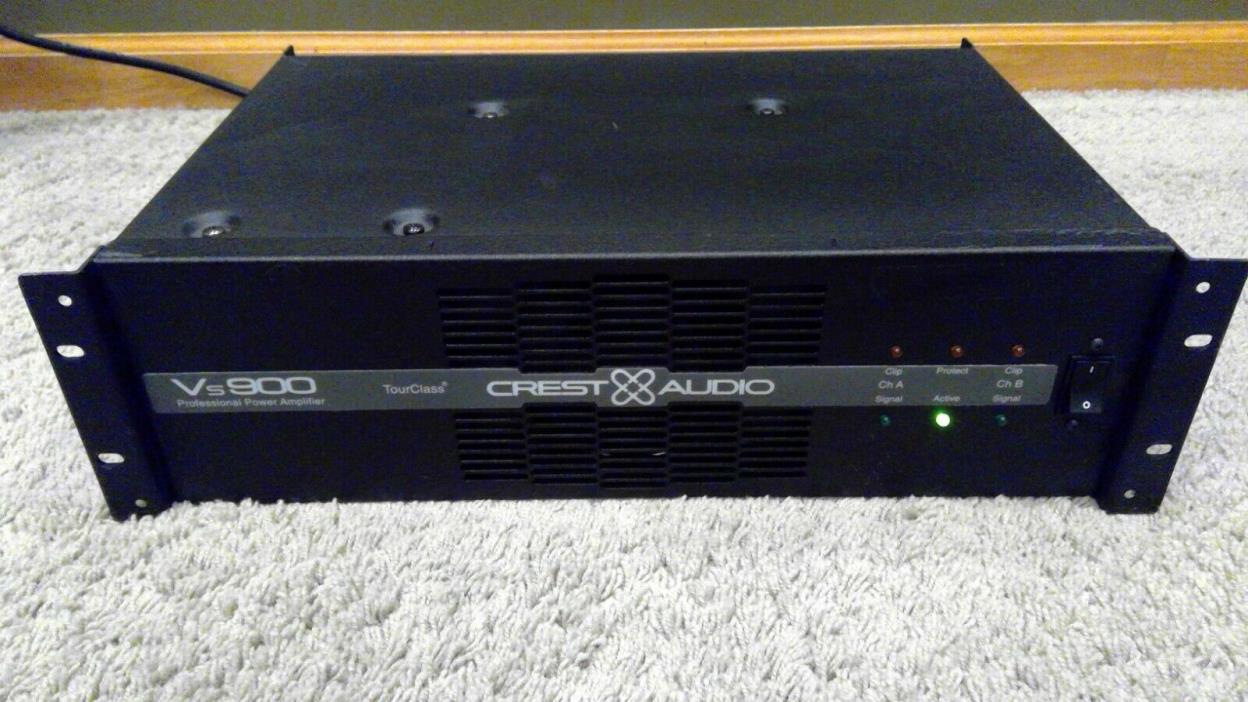 Crest Audio VS900 Professional Rack Mount Power Amplifier