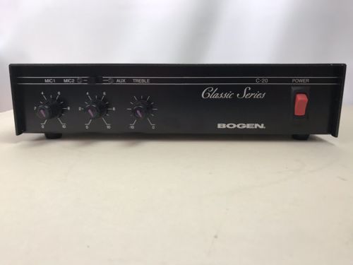 Bogen C20 Classic Series Publec Adress Microphone Amplifiers Used