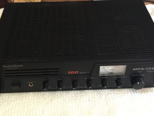 Radio Shack MPA125 Amplifier PA Amp Rackmount