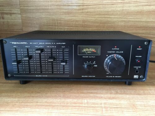 Realistic MPA-80 80 Watt Solid State PA Amplifier Model 32-2026 JAPAN