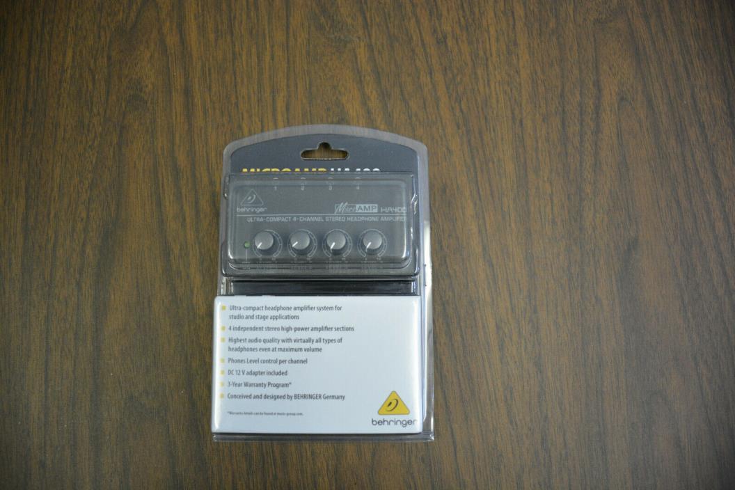 Behringer MicroAMP HA400 4-Ch Headphone Amplifier